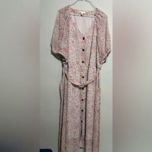Lauren Conrad brand floral maxi dress women’s size 2X